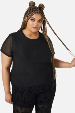 Women Dangerfield Curve Tops & Blouses*Curve Eliza Mesh Top