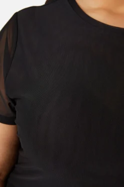 Women Dangerfield Curve Tops & Blouses*Curve Eliza Mesh Top