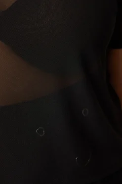 Women Black Friday Curve Tops & Blouses*Curve Entity Mesh Top