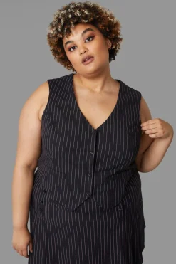 Women Black Friday Curve Tops & Blouses*Curve Entity Vest