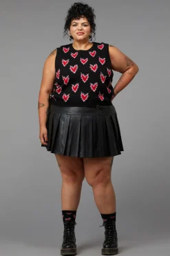 Women Black Friday Curve Pants & Skirts*Curve Flamin Embossed Pu Skirt