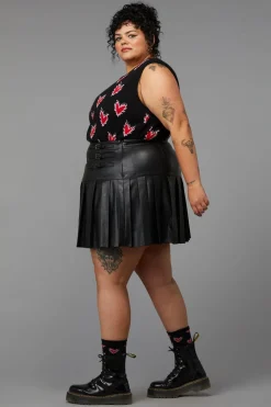 Women Black Friday Curve Pants & Skirts*Curve Flamin Embossed Pu Skirt