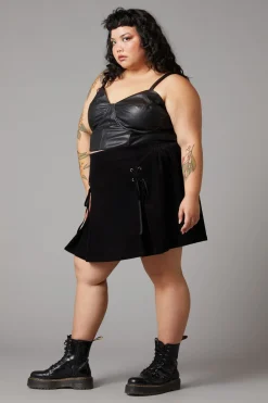 Women Black Friday Curve Tops & Blouses*Curve Flamin Embossed Pu Corset