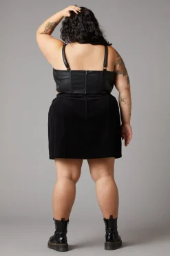 Women Black Friday Curve Tops & Blouses*Curve Flamin Embossed Pu Corset