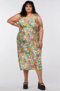 Women Dangerfield Dresses & Pinafores*Curve Glade Satin Slip Dress