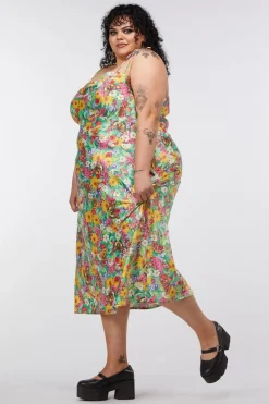 Women Dangerfield Dresses & Pinafores*Curve Glade Satin Slip Dress