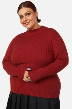 Women Dangerfield Knitwear & Cardis*Curve Grave Respect Knit Skivvy