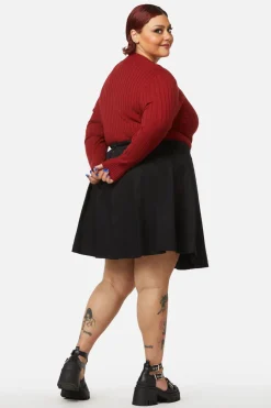 Women Dangerfield Curve Pants & Skirts*Curve Grave Respect Pleated Skirt