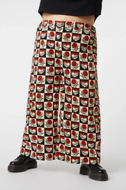 Women Dangerfield Curve Pants & Skirts*Curve Guilded Heart U0026 Rose Pants