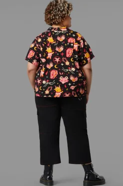 Women Black Friday Curve Tops & Blouses*Curve Hellish Blouse