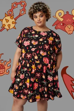 Women Black Friday Dresses & Pinafores*Curve Hellish Dress