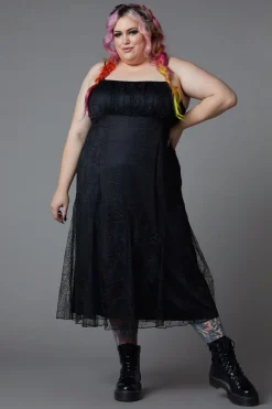 Women Black Friday Dresses & Pinafores*Curve Interwebs Mesh Dress