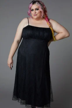 Women Black Friday Dresses & Pinafores*Curve Interwebs Mesh Dress