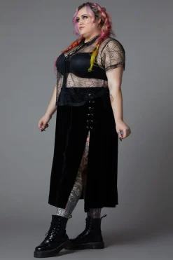 Women Black Friday Curve Tops & Blouses*Curve Interwebs Mesh Top