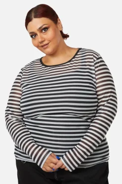 Women Black Friday Curve Tops & Blouses*Curve Jiji Mesh Top