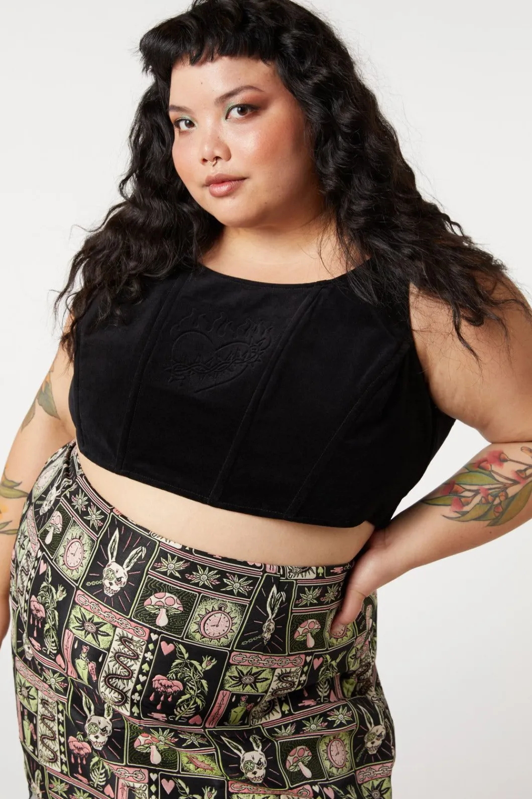 Women Dangerfield Curve Tops & Blouses*Curve Knave Of Hearts Corset