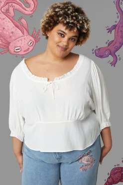 Women Black Friday Curve Tops & Blouses*Curve Lily Pad Blouse