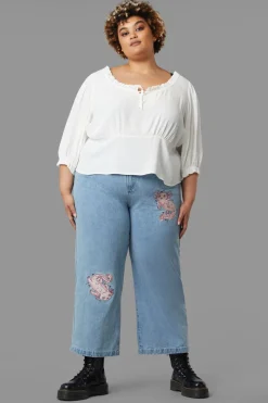 Women Black Friday Curve Tops & Blouses*Curve Lily Pad Blouse