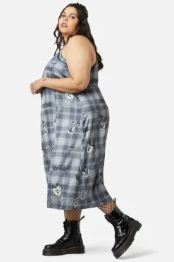 Women Dangerfield Dresses & Pinafores*Curve Love Her Printed Satin Split Dress