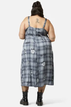 Women Dangerfield Dresses & Pinafores*Curve Love Her Printed Satin Split Dress