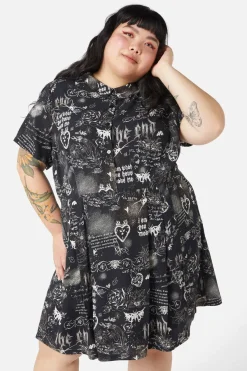 Women Dangerfield Dresses & Pinafores*Curve Lover'S Departure Print Dress