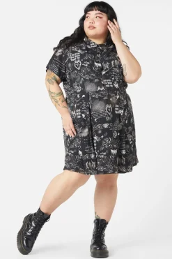 Women Dangerfield Dresses & Pinafores*Curve Lover'S Departure Print Dress