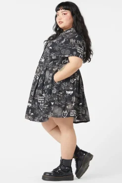 Women Dangerfield Dresses & Pinafores*Curve Lover'S Departure Print Dress