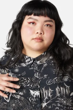 Women Dangerfield Dresses & Pinafores*Curve Lover'S Departure Print Dress