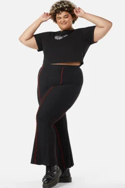 Women Dangerfield Pants & Jumpsuits*Curve Manic Mesh Babylock Pants