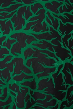 Women Dangerfield Dresses & Pinafores*Curve Neglected Flocked Mesh Midi Dress