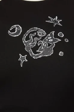 Women Black Friday Curve Tops & Blouses*Curve Night Cat Top