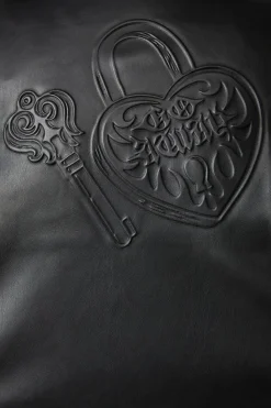 Women Dangerfield Jackets & Coats*Curve Ornate Metal Pu Jacket