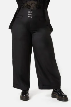 Women Dangerfield Curve Pants & Skirts*Curve Ornate Tux High Rise Pant