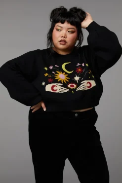 Women Black Friday Knitwear & Cardis*Curve Palmistry Knit