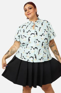 Women Dangerfield Curve Tops & Blouses*Curve Penguin Blouse