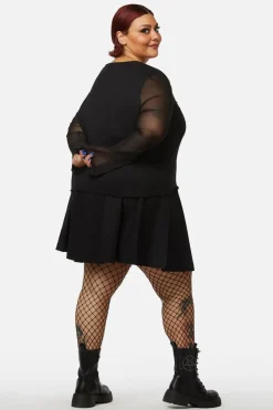 Women Dangerfield Curve Tops & Blouses*Curve Pentagram Contrast Mesh Top