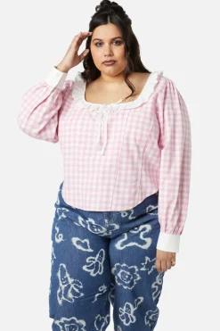 Women Dangerfield Curve Tops & Blouses*Curve Picnic Party Corset Blouse