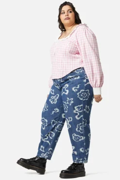 Women Dangerfield Curve Tops & Blouses*Curve Picnic Party Corset Blouse