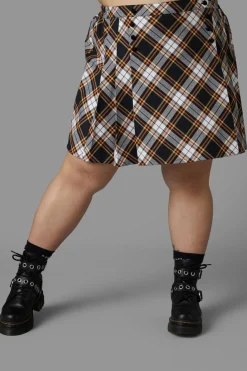 Women Black Friday Curve Pants & Skirts*Curve Pumpkin Tartan Skirt