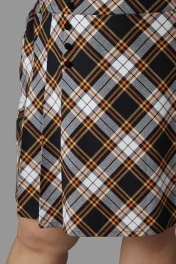 Women Black Friday Curve Pants & Skirts*Curve Pumpkin Tartan Skirt