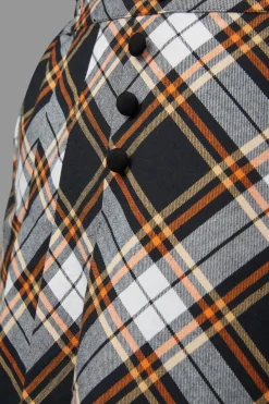 Women Black Friday Curve Pants & Skirts*Curve Pumpkin Tartan Skirt