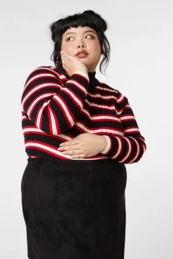 Women Dangerfield Knitwear & Cardis*Curve Rage Stripe Knit
