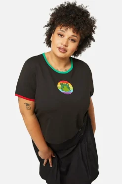 Women Dangerfield Curve Tops & Blouses*Curve Rainbow Frog Tee
