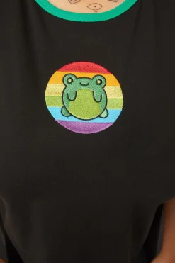 Women Dangerfield Curve Tops & Blouses*Curve Rainbow Frog Tee