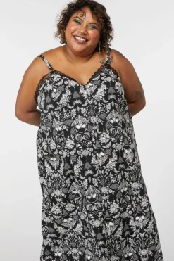 Women Dangerfield Dresses & Pinafores*Curve Romantic Skull Lace Dress