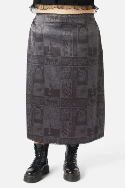 Women Dangerfield Curve Pants & Skirts*Curve Ruined Mansion Satin Brocade Skirt