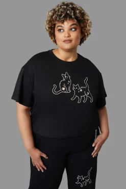 Women Black Friday Curve Tops & Blouses*Curve Spaced Out Tee