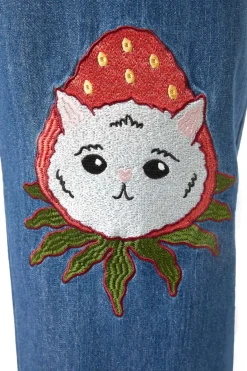 Women Dangerfield Curve Pants & Skirts*Curve Strawberry Patch Peg Leg Jean