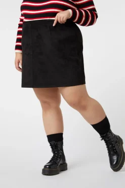 Women Dangerfield Curve Pants & Skirts*Curve Suede Glade Skirt