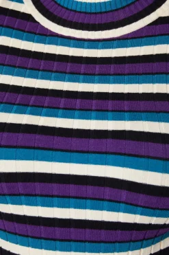 Women Dangerfield Knitwear & Cardis*Curve Tabby Stripe Skivvy Knit